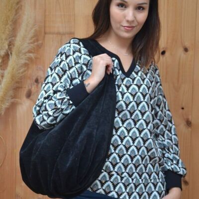 Sac EDEN - Sac besace noir écoresponsable