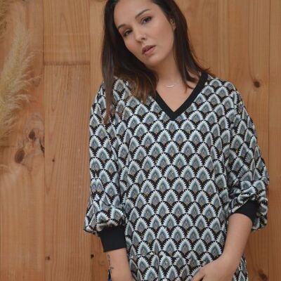 ELIE blouse - loose ethnic pattern blouse