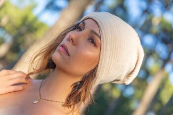 Bonnet velours beige - EMRY 4