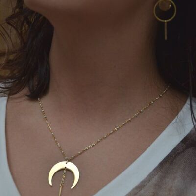 LUNA necklace - gold stainless steel