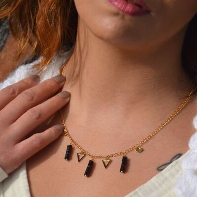 Néréides Necklace - Shell & Gold Stainless Steel
