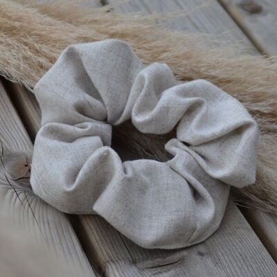 EMEE linen scrunchie - natural beige