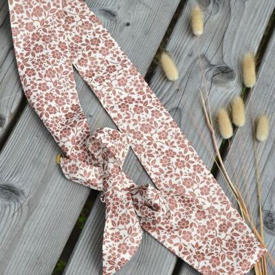 EMY tie belt - small copper flower pattern