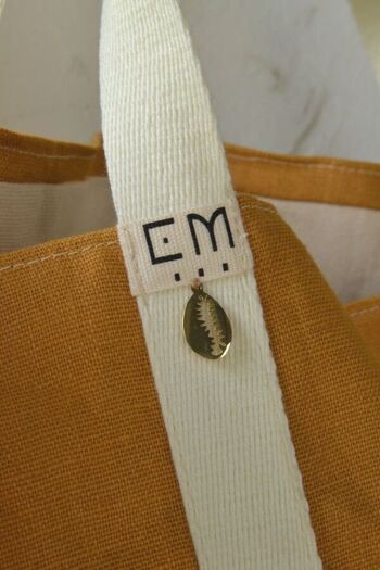 Sac cabas lin ocre - EMMEE 6