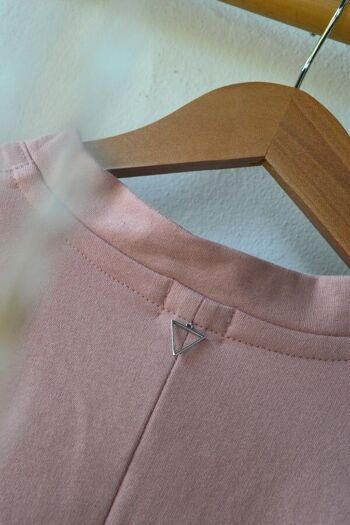 Sweat bohème coton bio - sweatshirt EMMA vieux rose 7