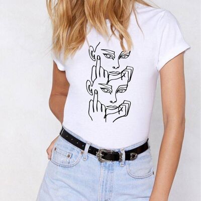 T-Shirt "Audrey"__S / Bianco