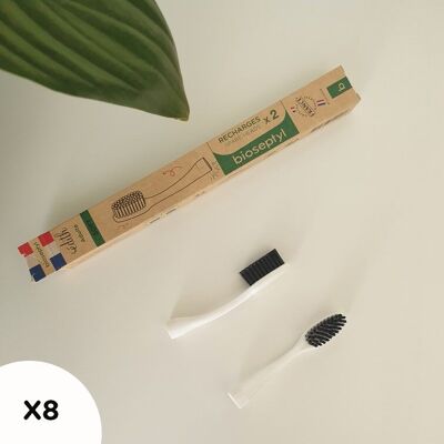 Ricariche per spazzolino con testina intercambiabile – Edith – x 2 testine morbide o medie