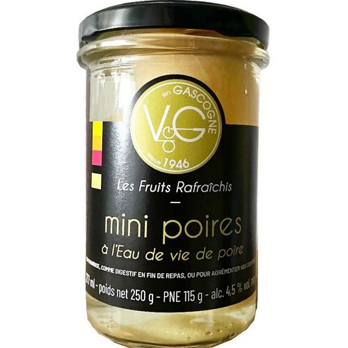 Mini-Poires à l'eau de vie