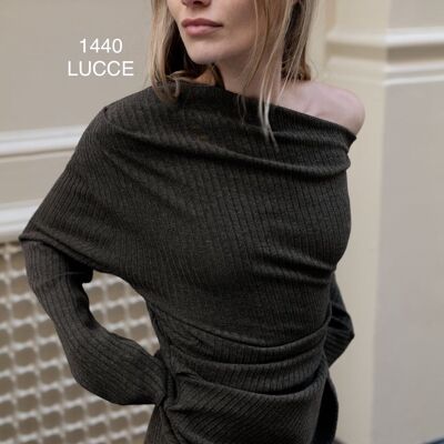 Ribbed asymmetrical top - 1440