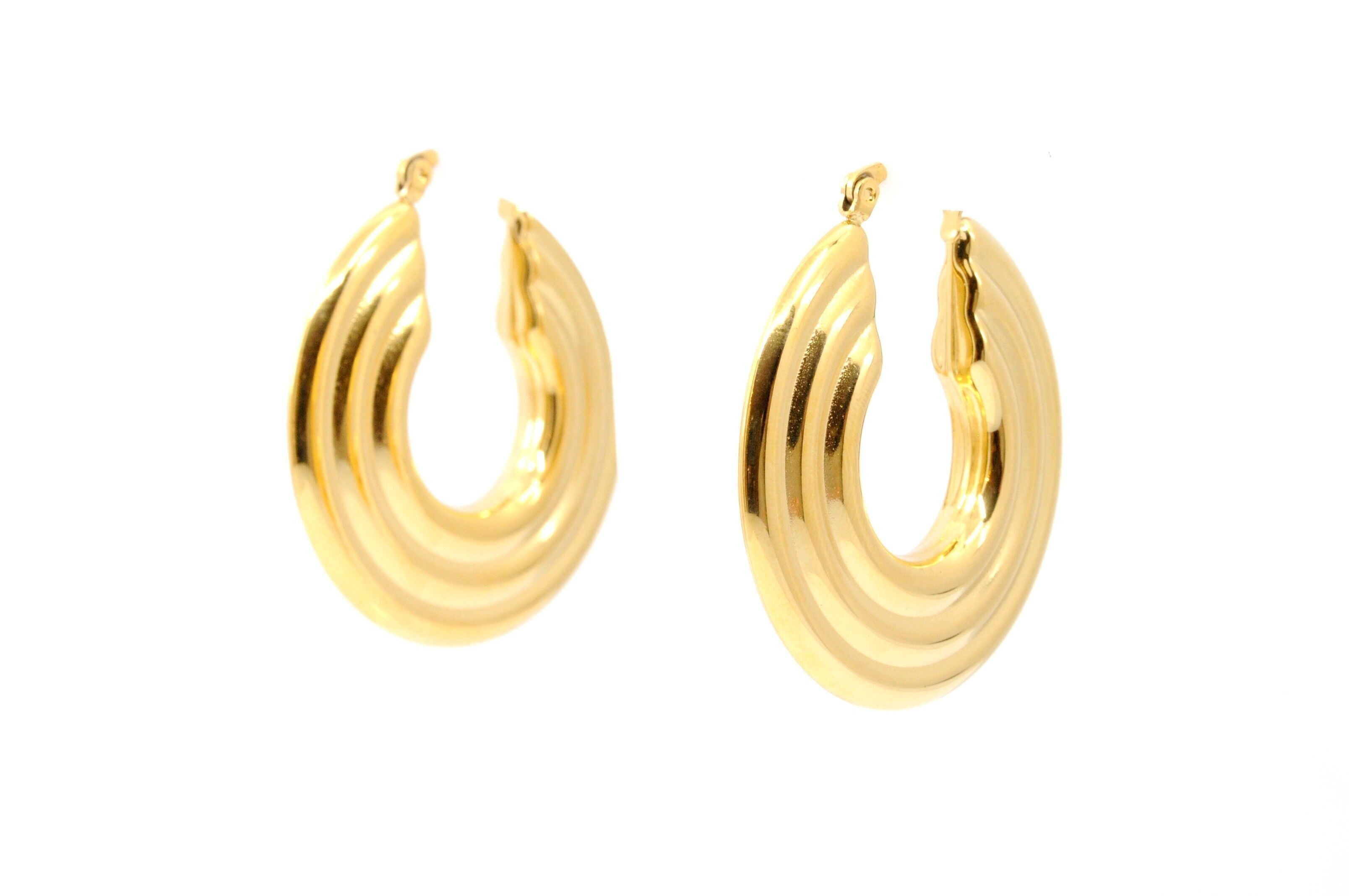 Zen-Gartengeist-Creolen aus Stahl