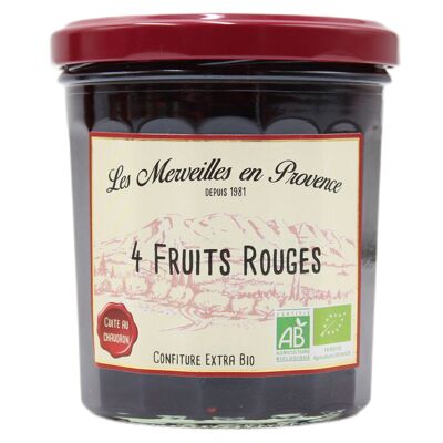 Confiture 4 FRUITS ROUGES BIO