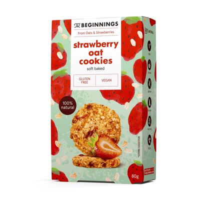 Biscuits aux fraises et à l'avoine 80 g
