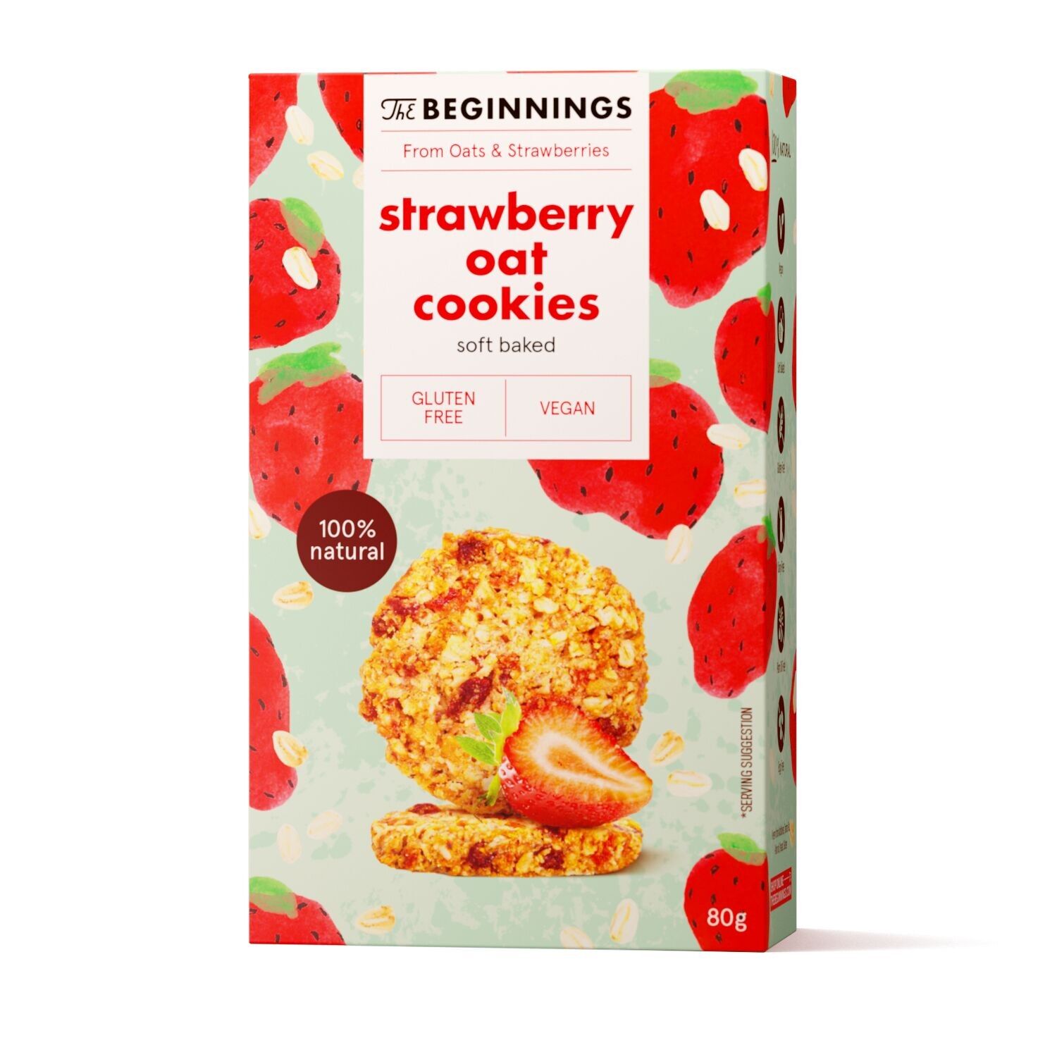 Strawberry Oat Cookies 80 g