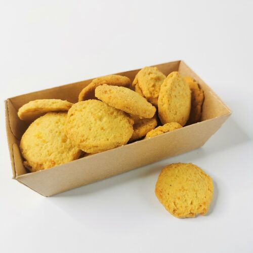 Biscuits apéritifs Bio Fromage Emmental - Barquette individuelle de 60g