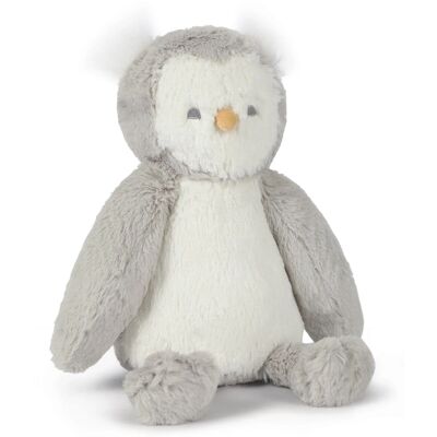 Peluche búho ultra suave 33 cm - Blanco/Gris