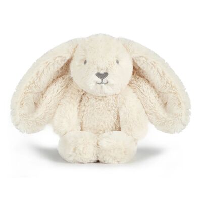 Small ultra soft rabbit plush toy 25 cm - Cream