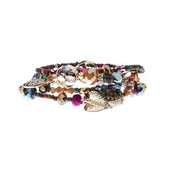 Bracelet - arbre de vie et feuille 2