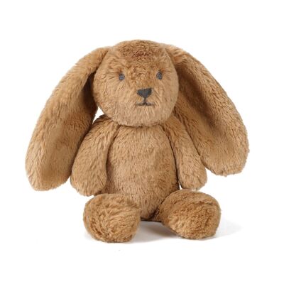Small ultra soft rabbit plush toy 25 cm - Caramel