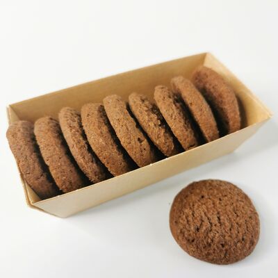 Biscuits Bio Chocolat Intense - Barquette individuelle de 65g