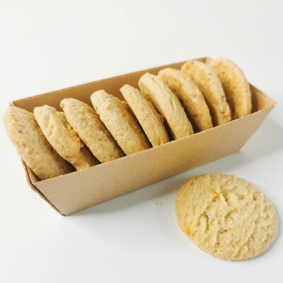 Organic Lemon and Sweet Orange Biscuits - Individual tray of 65g