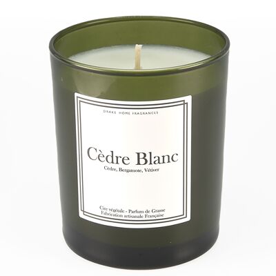 Scented candle in smoked glass – Cedar