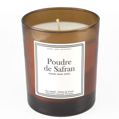 Bougie parfumée en verre fumé – Poudre de Safran