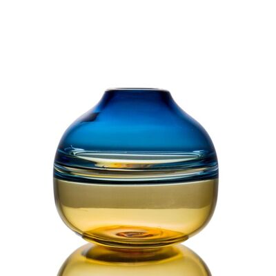 Horizon vase in two-tone glass - ROUND