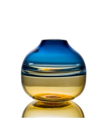 Vase Horizon en verre bicolore - ROND 1
