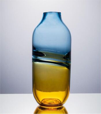 Vase Horizon en verre bicolore - ROND 4