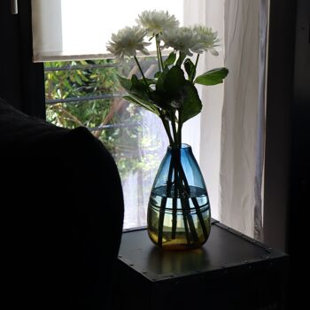 Vase Horizon en verre bicolore - ROND 5
