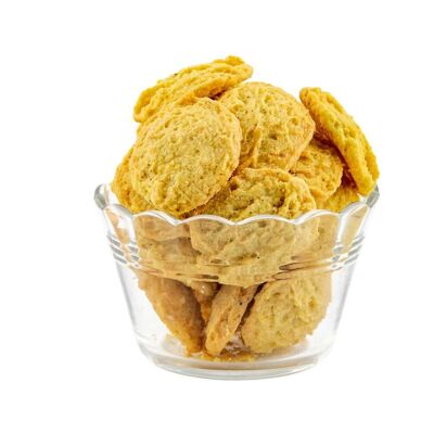NOUVEAUTÉ Biscuits apéritifs Bio Fromage Emmental - Vrac en poche de 3kg