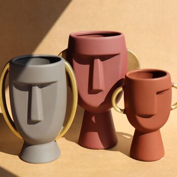 Vase Rings - Céramique Terracotta Grand 4