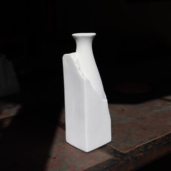 Vase "Taillé Dans La Pierre" - L - Blanc 6