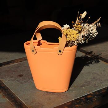Vase Cabas en céramique - Orange 1