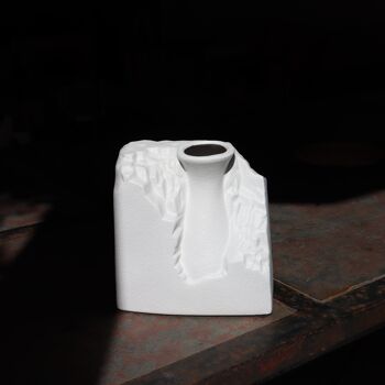 Vase "Taillé Dans La Pierre" - S- Blanc 4