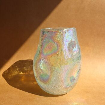 Vase Ciello En Verre Irisé  - H16 X L13cm 1