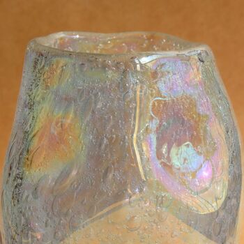 Vase Ciello En Verre Irisé  - H16 X L13cm 3