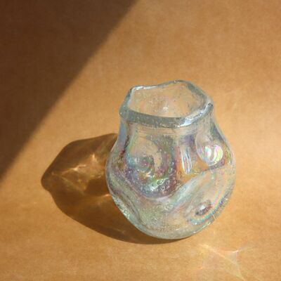 Ciello-Vase aus schillerndem Glas – H12 x L12 cm