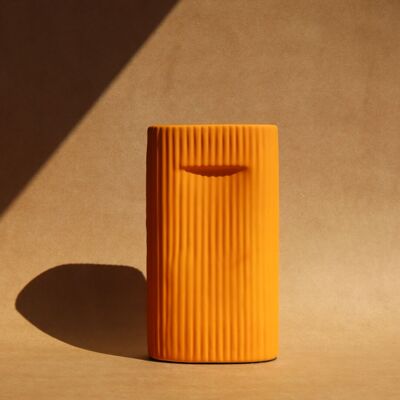 Pana gerippte Vase – Orange