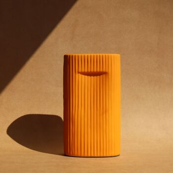Vase Pana Côtelé - Orange 1