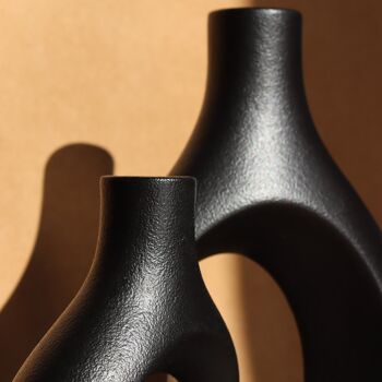 Grand Duo de Vases Enlacés en céramique 4