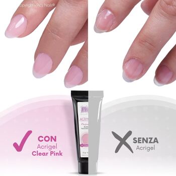 Acrygel Clear Pink 6 - Gel Acrylique pour Ongles 15g 2