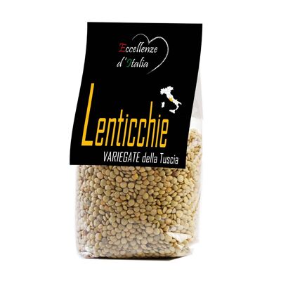 Variegated lentils from Tuscia 300g.