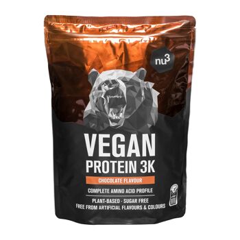 Protéines Vegan 3K 1000g Chocolat