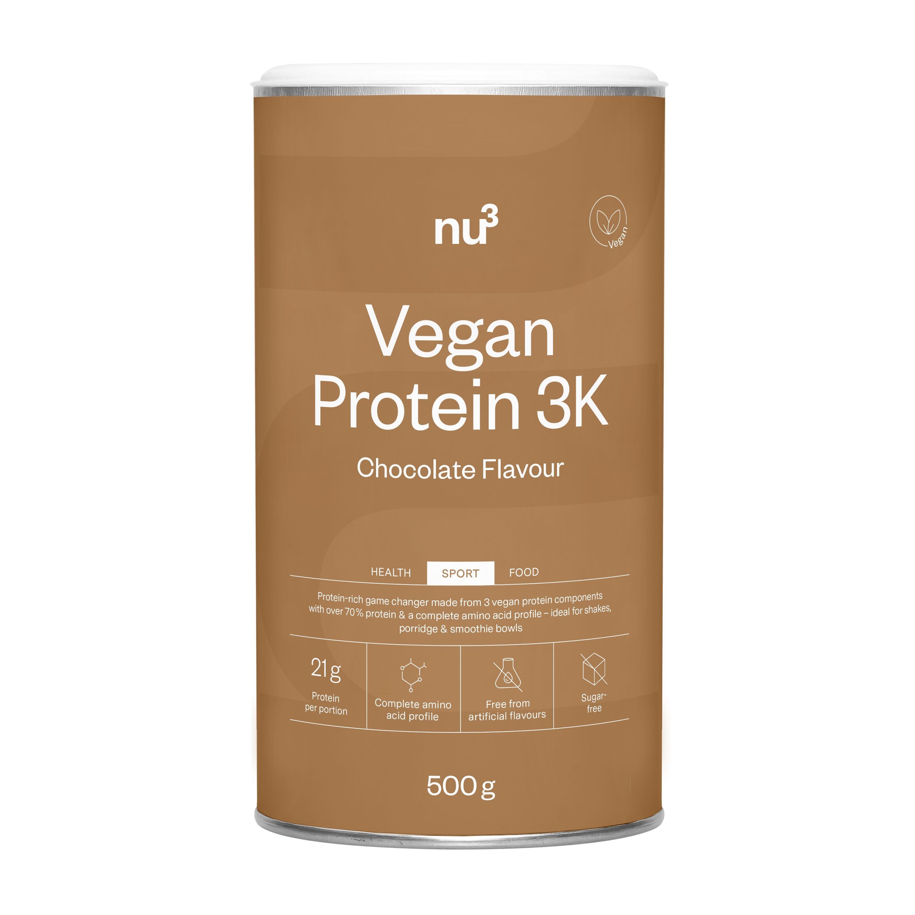 Nu3 Vegan Protein 3K Cioccolato - 500g