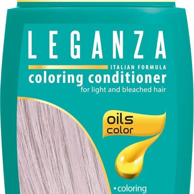 Après-shampooing colorant Leganza - Couleur Perle / Blond Nacre - Huiles 100% Naturelles - 0% Peroxyde d'Hydrogène / PPD / Ammoniaque