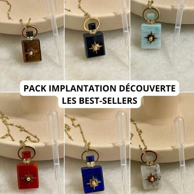 Discovery Implantation Pack Esmeralda Vial Necklaces (natural stones)
