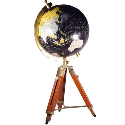 Nautical World Globe with Tripod Stand