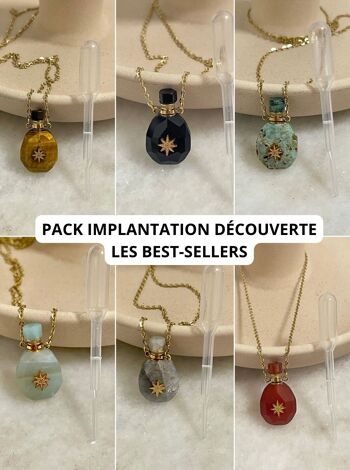 Pack d'Implantation Découverte Colliers Fiole Anabella (pierres naturelles) 1