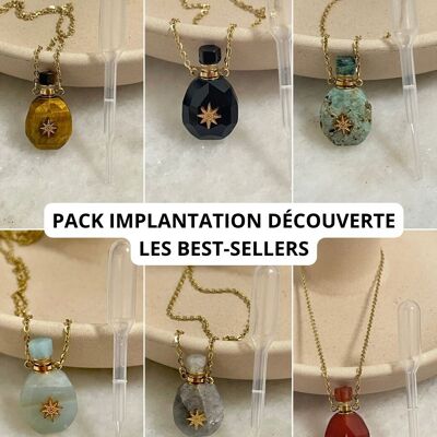 Discovery Implantation Pack Anabella Vial Necklaces (natural stones)